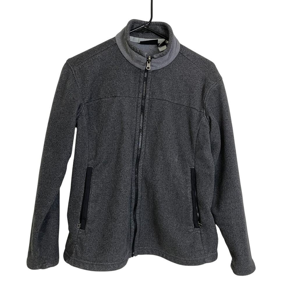 Patagonia Synchilla Polar Basin Jacket Womens Small Gray Fleece Full Zip Outdoor